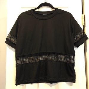 Fishnet mesh brandy Melville shirt